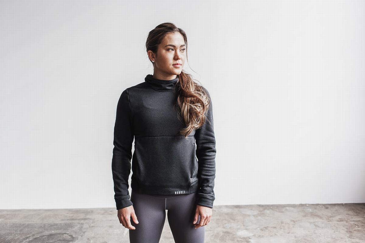 Nobull Performance Women's Hoodie Deep Grey | Australia (CK3625)